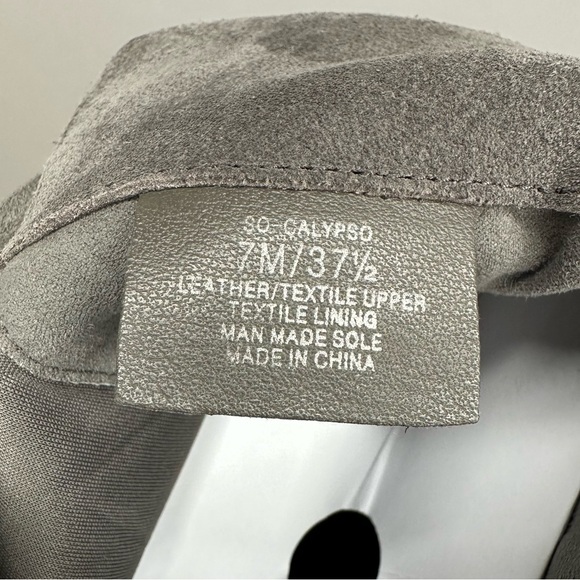 Sole Society Calypso Knee High Boots Suede Leather Gray Women’s Size 7 - Picture 9 of 10